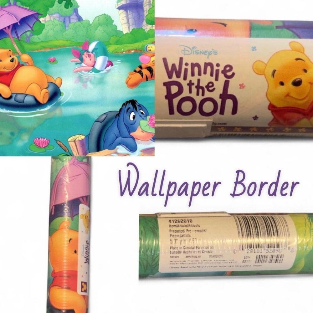 Disney Winnie the Pooh Colorful Wallpaper Border